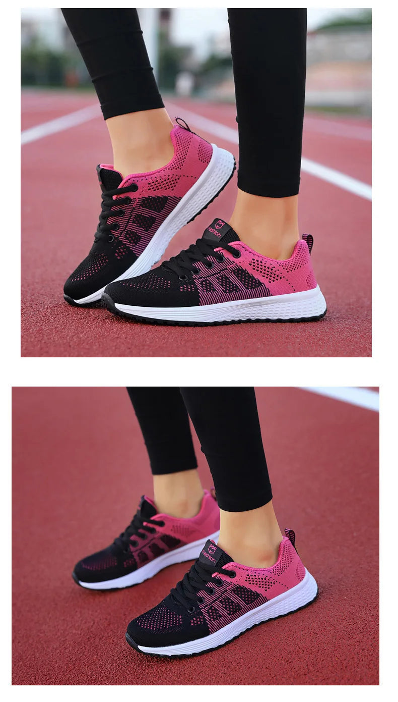 2025 Women Sport Shoes Fashion Platform Sneakers Ladies Spring Winter Flats Running Shoes for Woman
