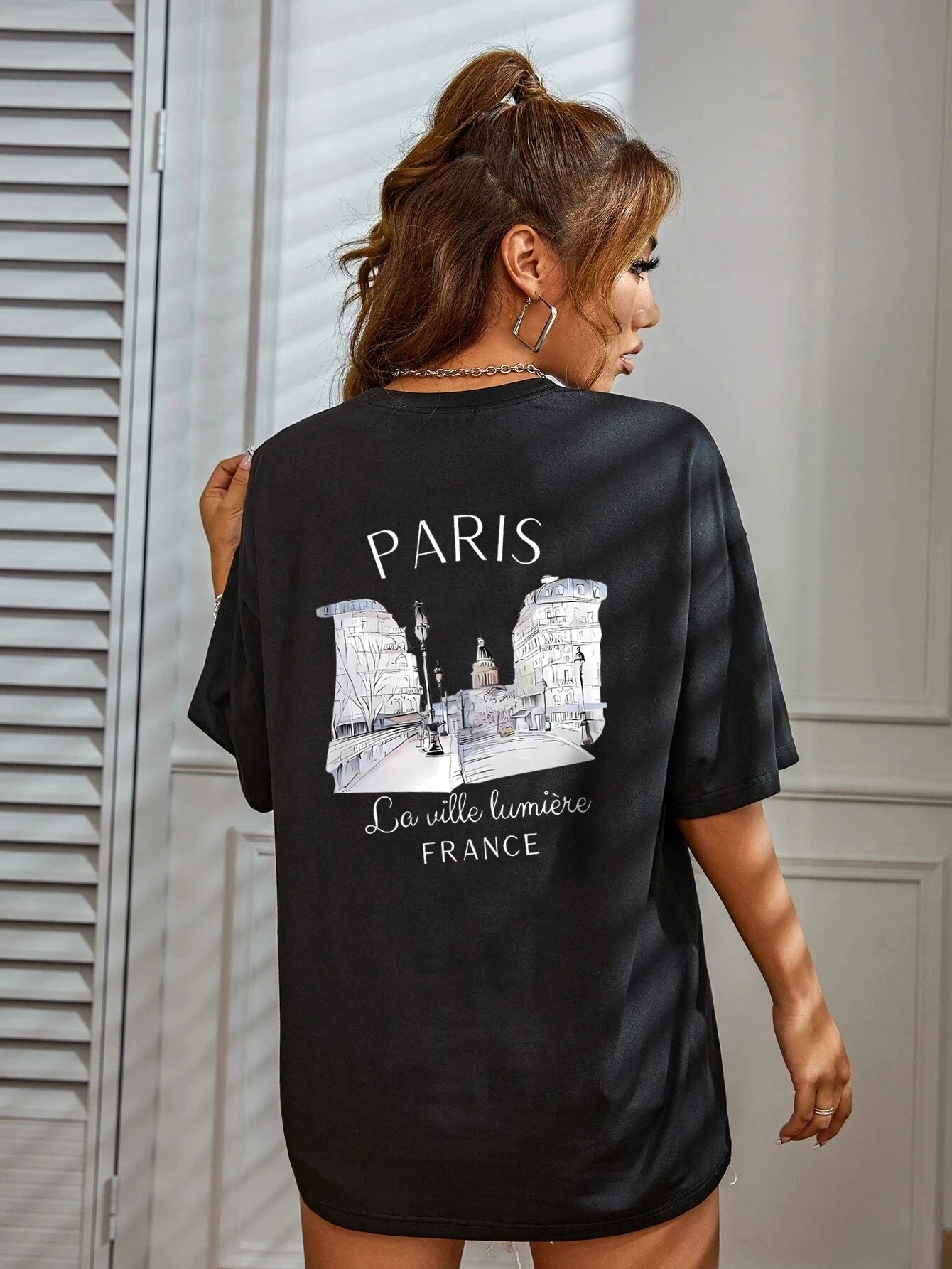 Women New Fashionable T Shirt Crew Neck Short Sleeve Printed T-Shirt Relaxed Fit Casual Summer Top