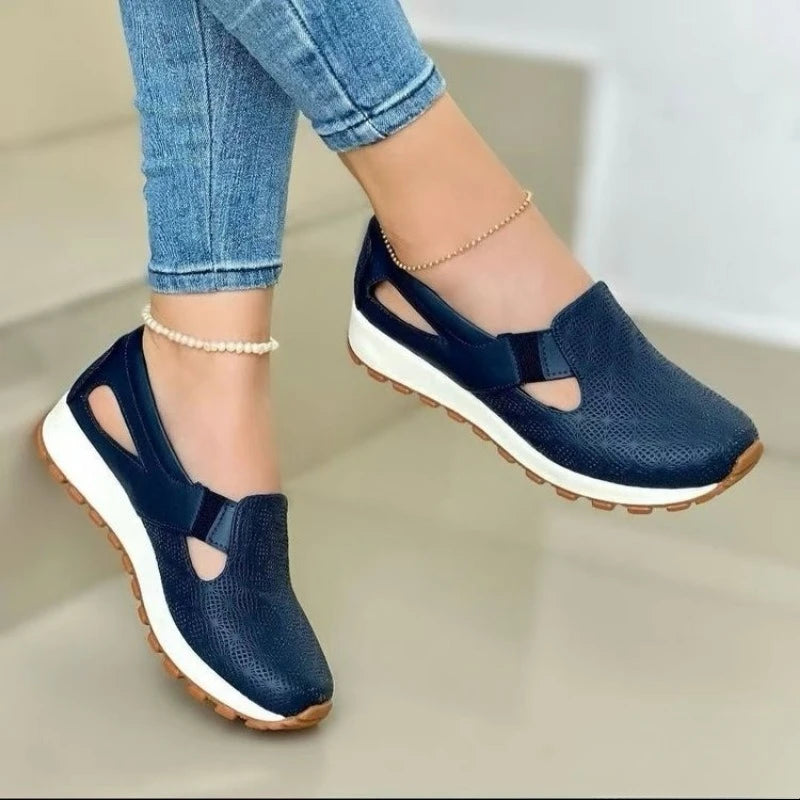 Mesh Women's Loafers Spring Summer Casual Sneakers Comfortable Slip-on Women's Vulcanized Shoes Flat Sneakers Zapatos De Mujer