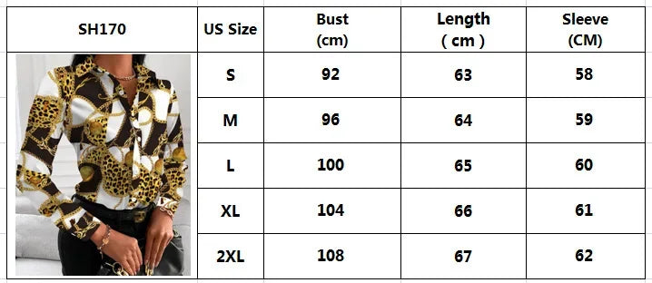 Summer New Women's Long-sleeved Shirt, Single-breasted Printed Shirts Fashion Casual Tops Camisa Female Chemise S-XXL