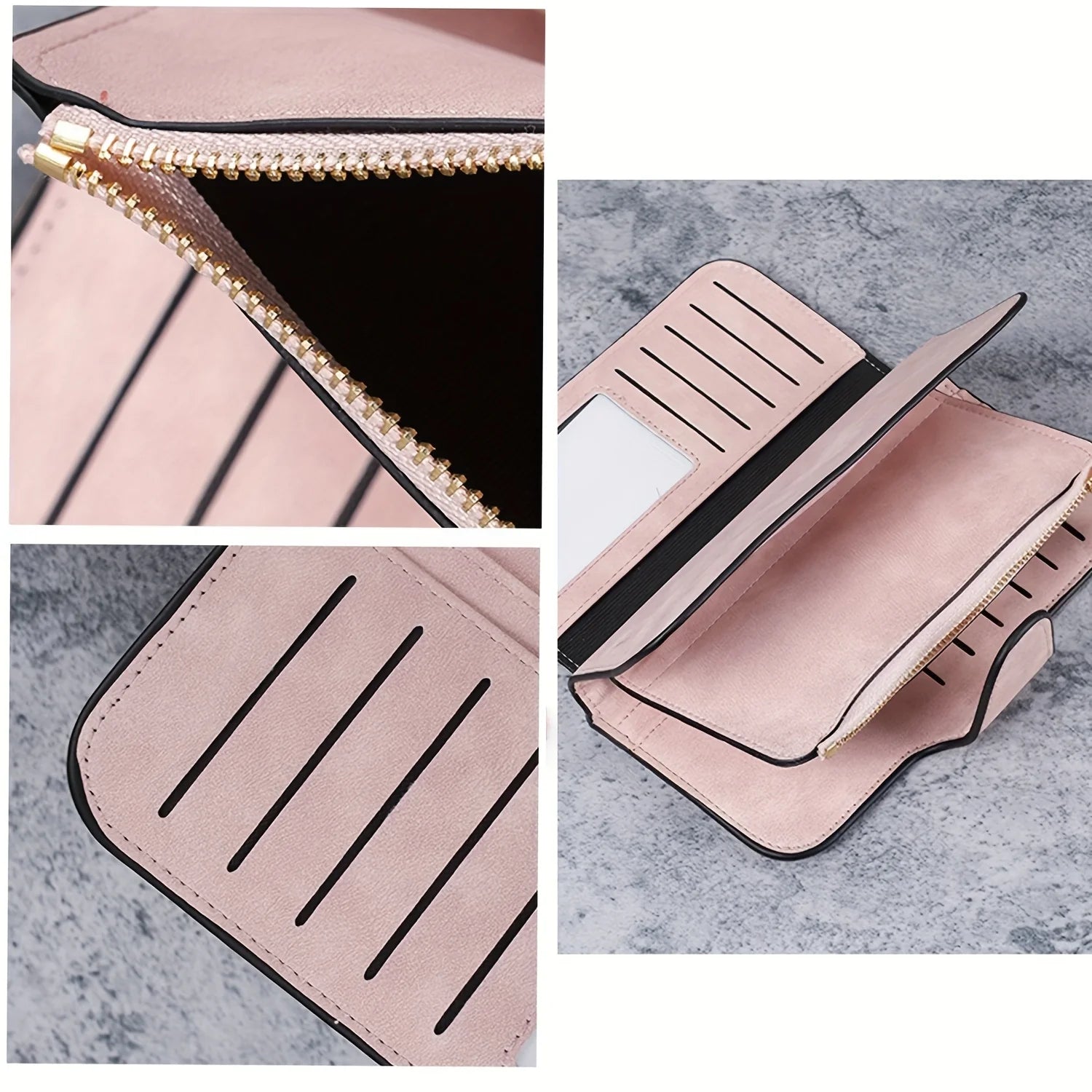 1pc Personalized Photo Custom Women's Long Wallet Custom Picture Coin Purse with Zipper Multi-Card Slot Multifunction Card Hold