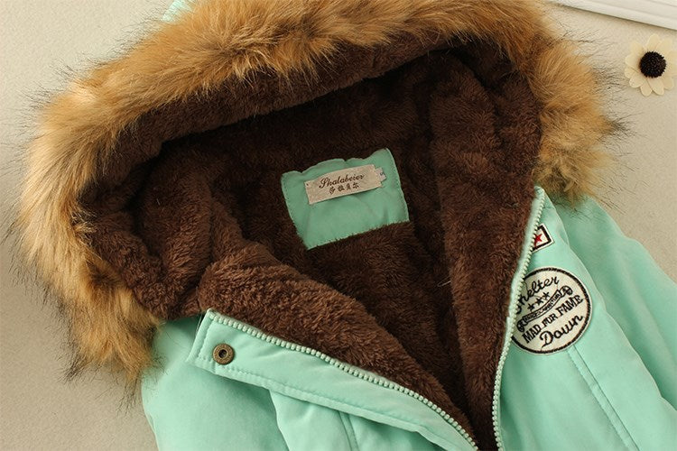 2025 New Autumn Winter Women Cotton Jacket Padded Casual Slim Coat Emboridery Hooded Parkas Wadded Warm Overcoat Fashion Parkas