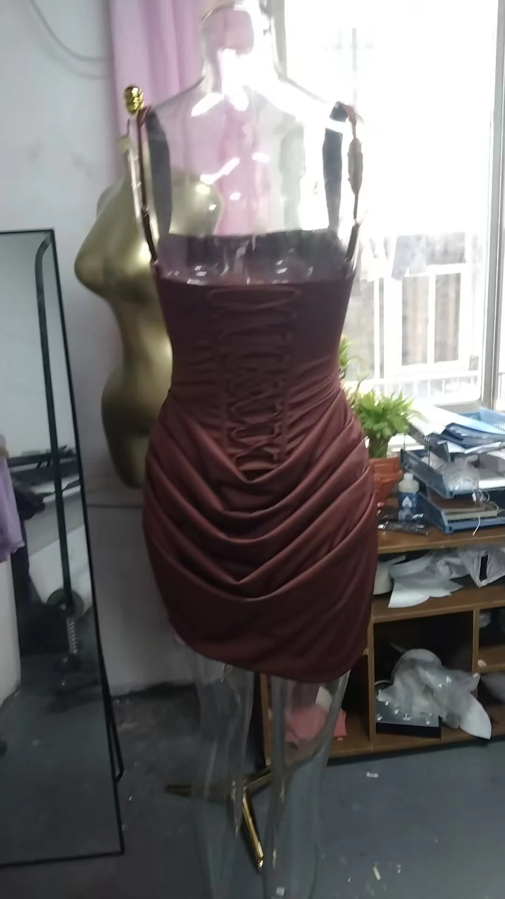 Elegant Brown Short Ruched Dress For Women Sexy Strapless Corset Curvy Bandage Mini Dresses Summer Formal Evening Party White