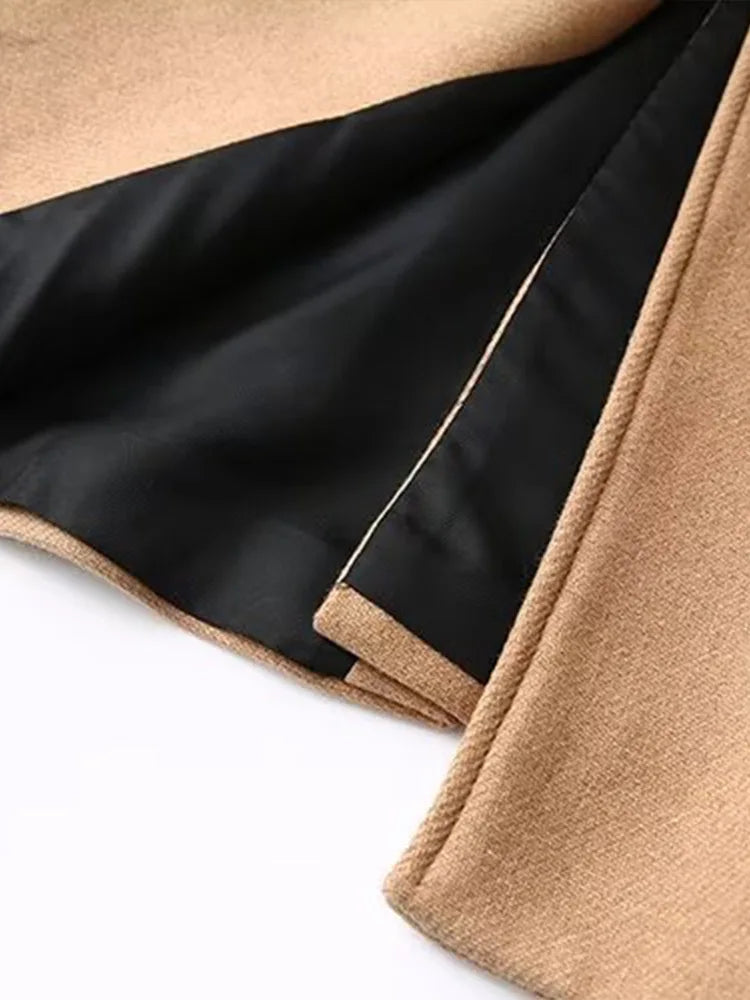 2025 Autumn/Winter New Personalized Fashion Casual Neutral Belt Coat Warm Long Coat