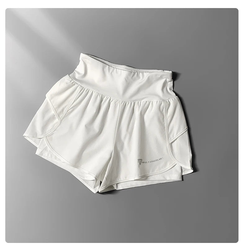 DRUR Yoga Short Woman Gym Clothes 2 In 1 High Waist Pants With Pockets Fitness Cycling Shorts Women Yoga Shorts Sportwear 2025