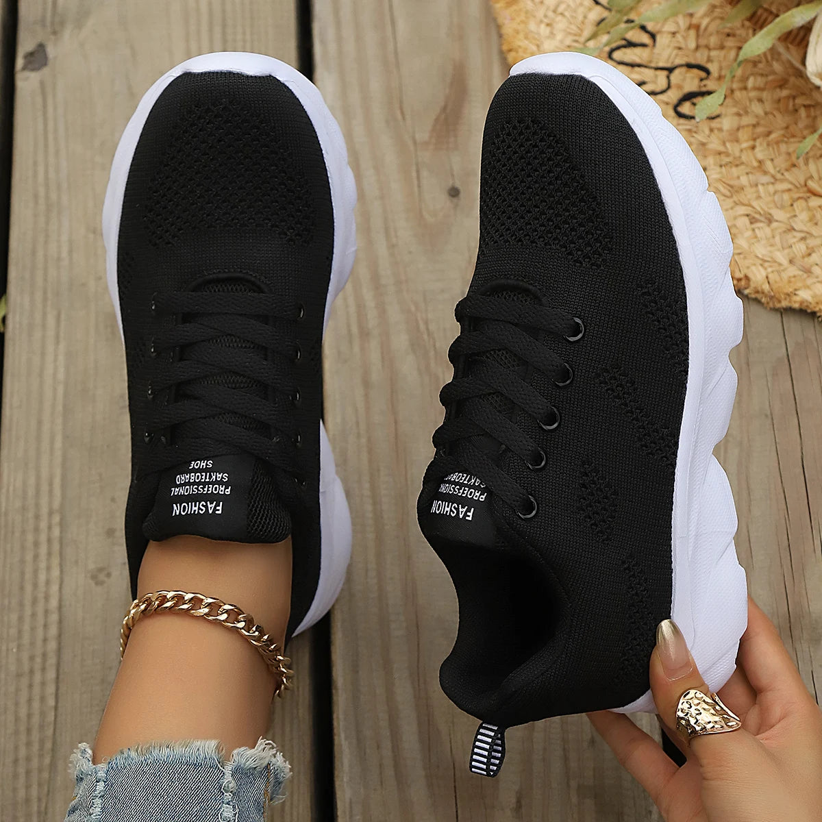 2025 Women Sport Shoes Fashion Platform Sneakers Ladies Spring Winter Flats Running Shoes for Woman
