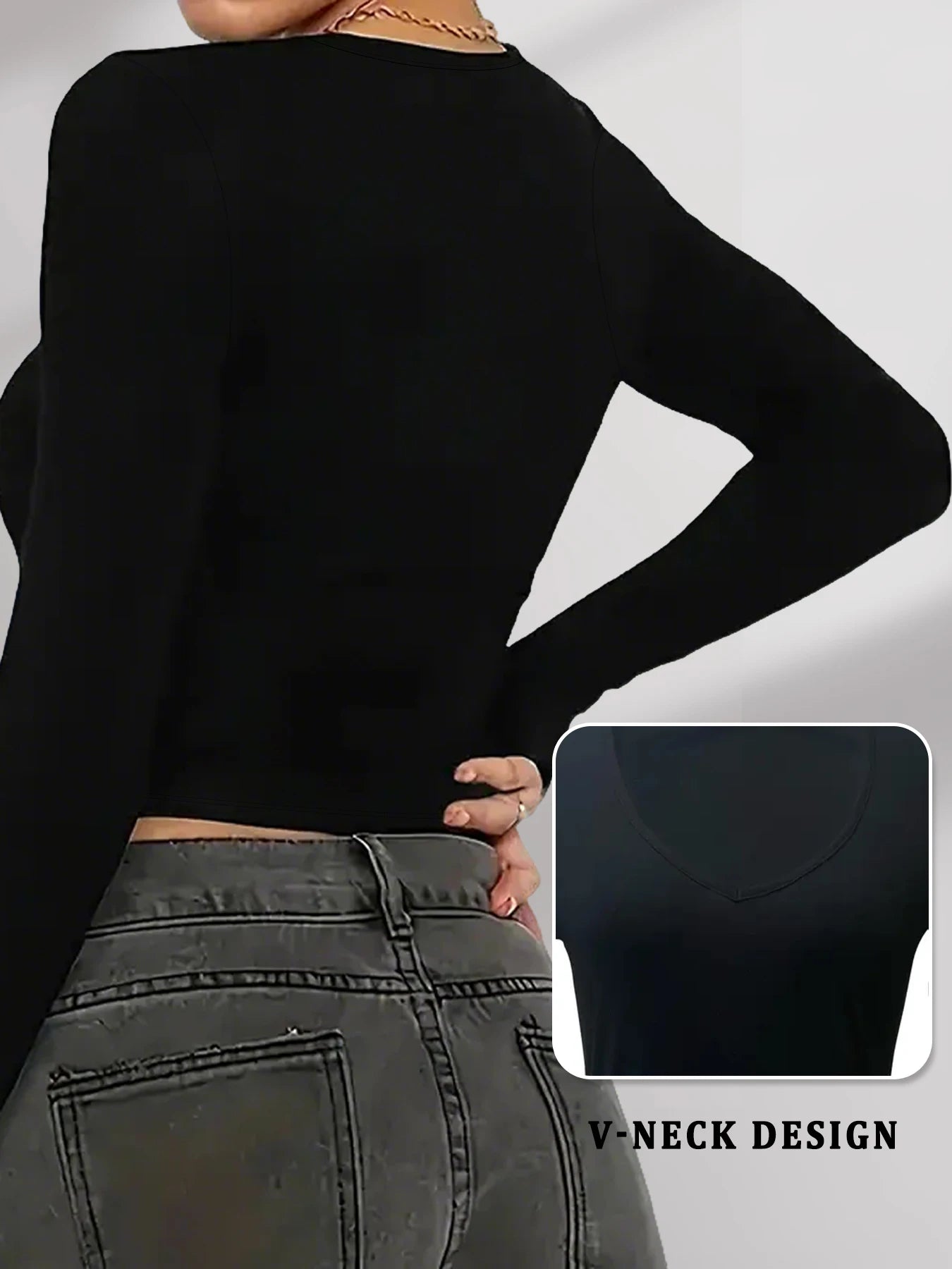 Women's Long Sleeve T-Shirt. Super Soft Workout Running Yoga Athletic V-Neck Tee