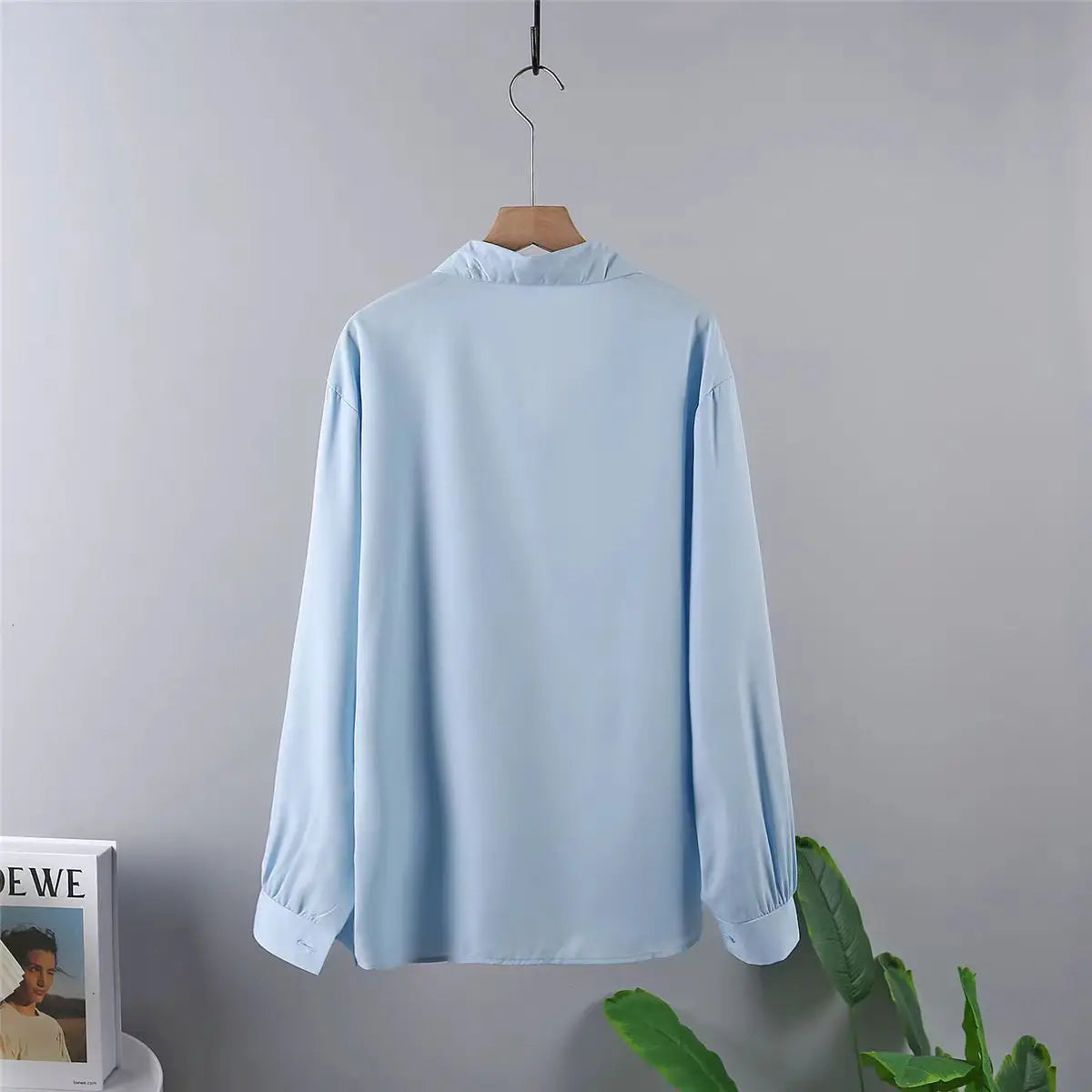 2025 Spring New Casual Chiffon Shirt Women Shirts Fashion Female Long Sleeve Loose Solid Blouse Tops Office Lady Clothes Popular