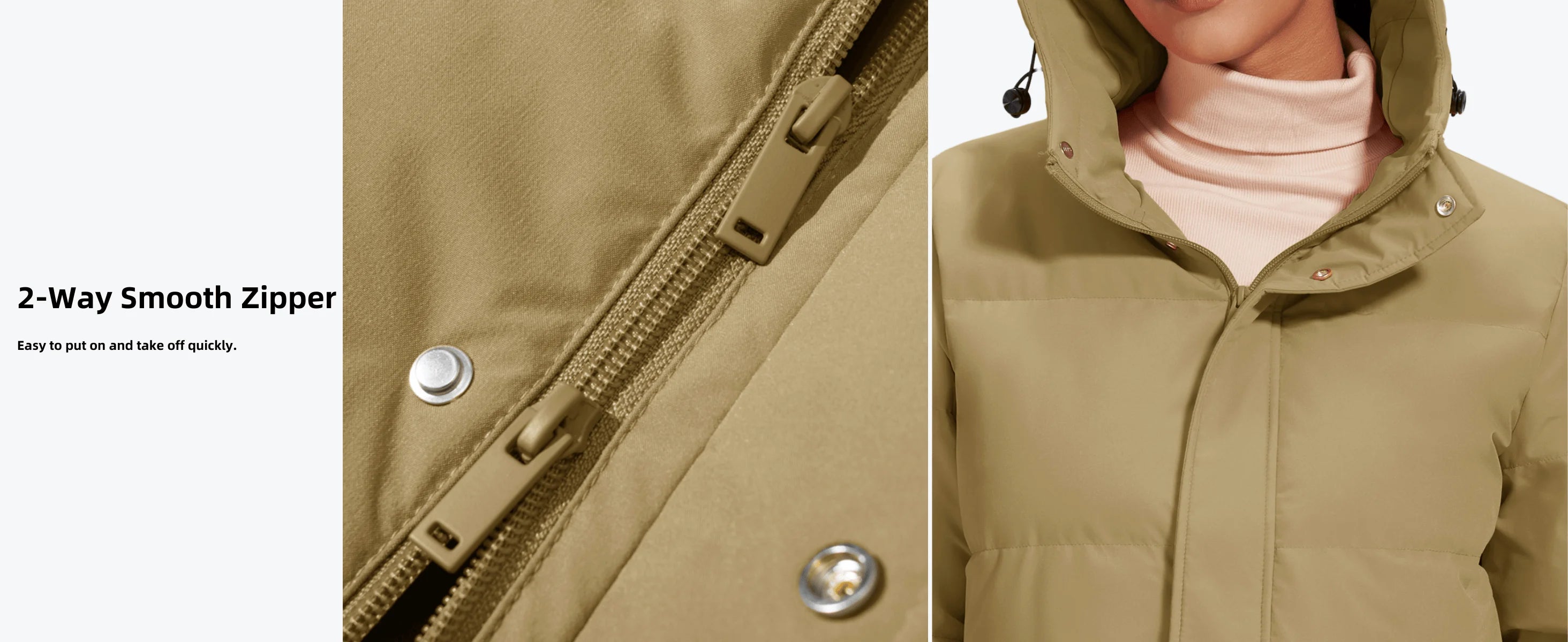 TACVASEN Womens Winter Long Quilted Duck Feather Jackets Padded Puffer Warm Hooded Long Coats Warm Windproof  Thick Outerwear