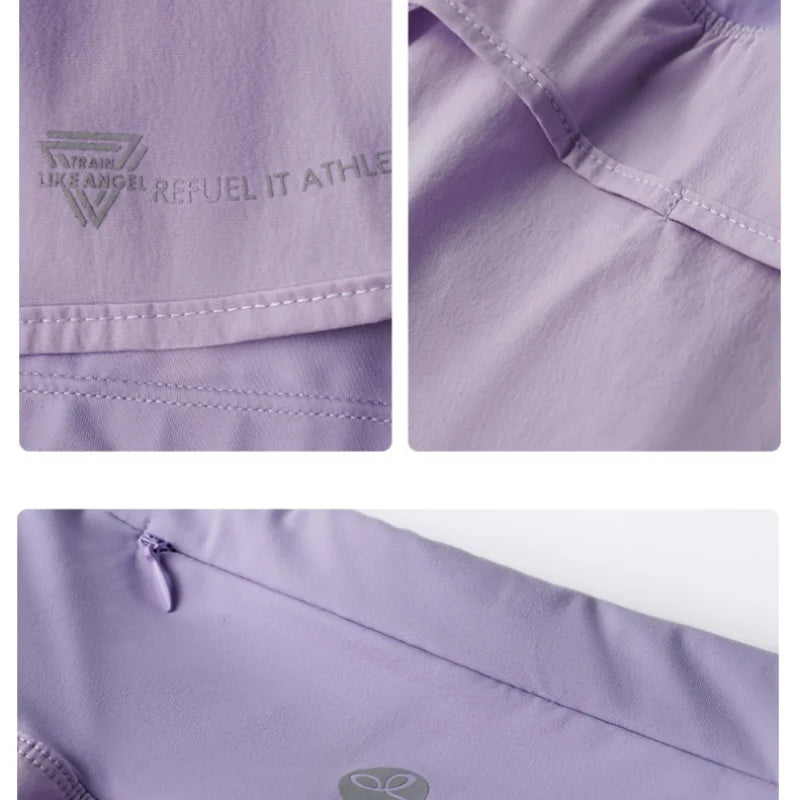 DRUR Yoga Short Woman Gym Clothes 2 In 1 High Waist Pants With Pockets Fitness Cycling Shorts Women Yoga Shorts Sportwear 2025