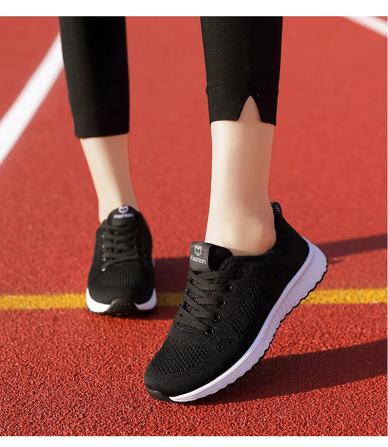 2025 Women Sport Shoes Fashion Platform Sneakers Ladies Spring Winter Flats Running Shoes for Woman