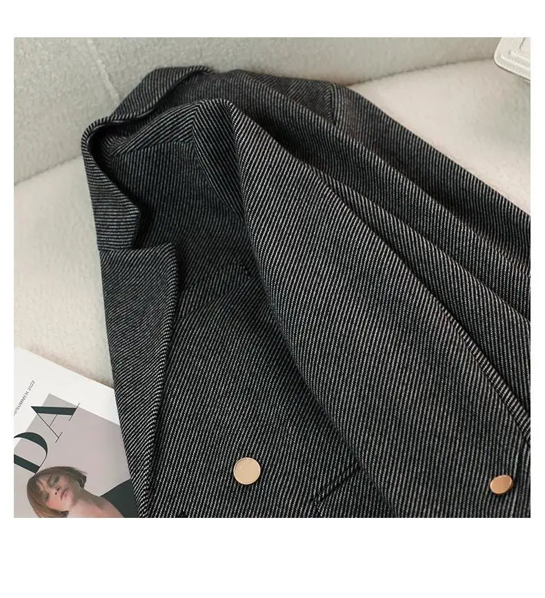 Luxury Brand Blazers Women Clothing Autumn Winter Jacket Button Office Ladies Coat Design Jacket Long Sleeve Outerwear Suits New