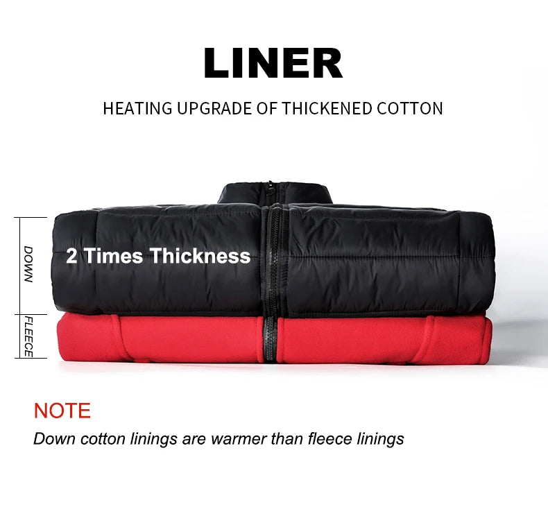 CHRLCK Women's 3 In 1 Thick Hiking Jacket Down Cotton Waterproof Winter Windbreaker Outdoor Warm Camping Jacket Windproof Coat