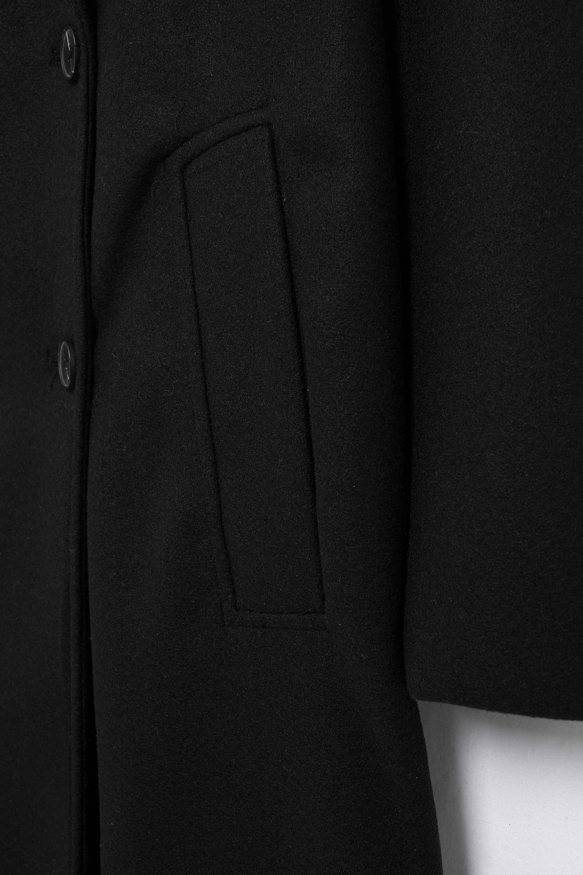 TRAFZA Women Winter Casual Wool Blend Notched Lapel Collar Coat Chic Double-breasted Trench Coats Oversized Female Long Jackets