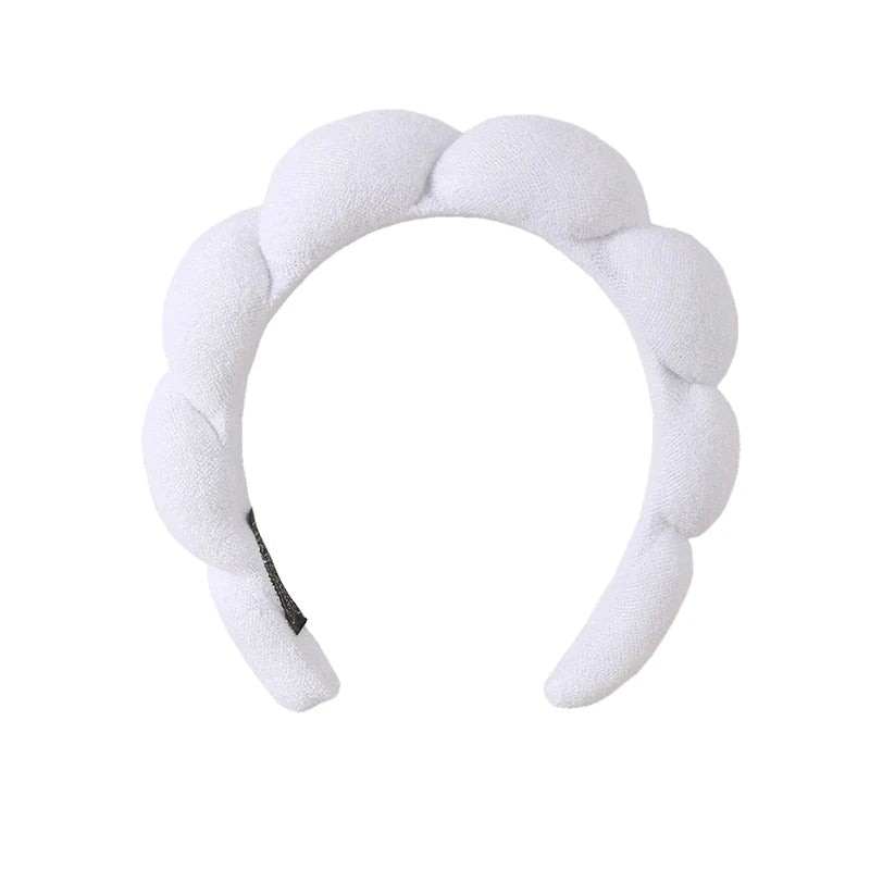 Cute Fashion Multifunctional Women's Face Washing Cuffs Waterproof Water Absorbent Wrist Cotton Velvet Hairband Hair Accessories