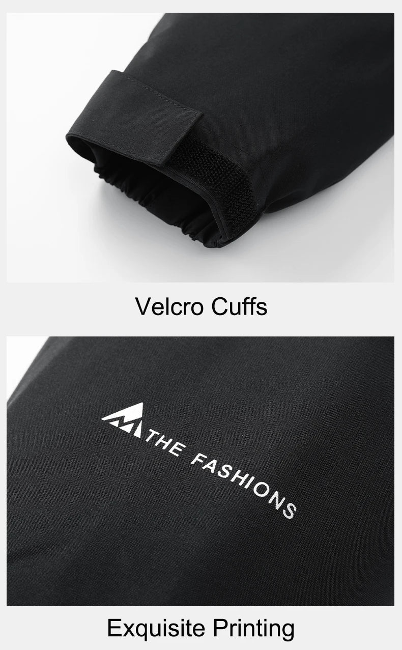 CHRLCK Women's 3 In 1 Thick Hiking Jacket Down Cotton Waterproof Winter Windbreaker Outdoor Warm Camping Jacket Windproof Coat