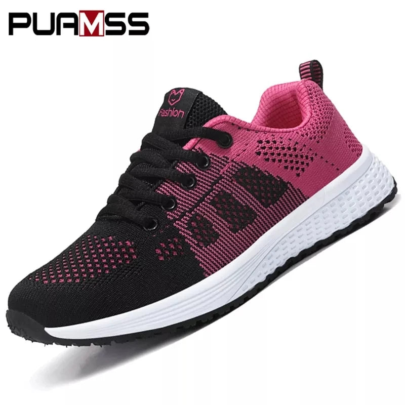 2025 Women Sport Shoes Fashion Platform Sneakers Ladies Spring Winter Flats Running Shoes for Woman