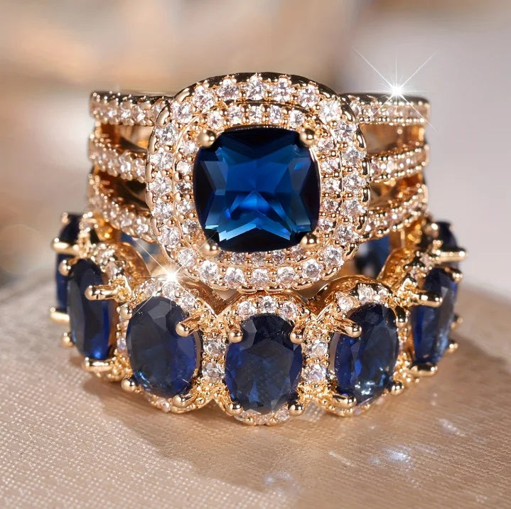 Super Shiny Egg-Shaped Gemstone Women Men's Ring Micro Inlaid Cubic Zirconia Luxury Sparkling Full Diamond Rings Trendy Hot Sale