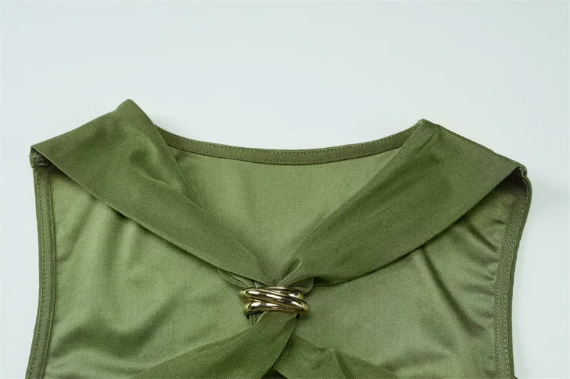 Mozision Halter Off-shoulder Ruched Sexy Mini Dress Women Fashion Strapless Sleeveless Draped Club Party Dresses Female 2025