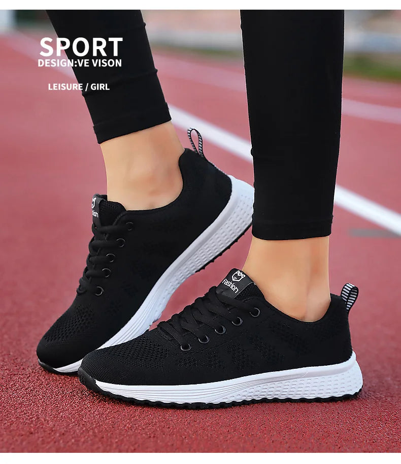 2025 Women Sport Shoes Fashion Platform Sneakers Ladies Spring Winter Flats Running Shoes for Woman