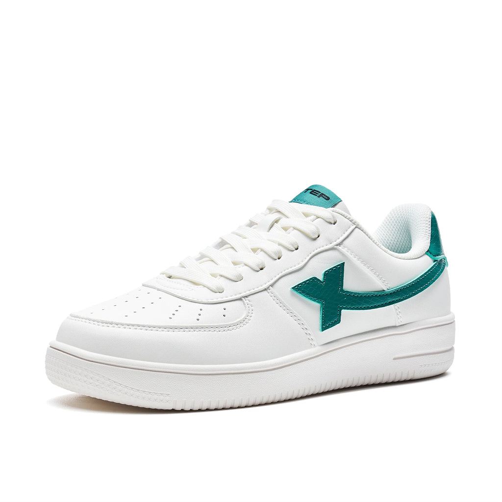 Xtep Women Men Skateboarding Shoes Non-Slip Casual White Couple Skate Sneakers Male Female Luxury Brand Shoes 881219319851