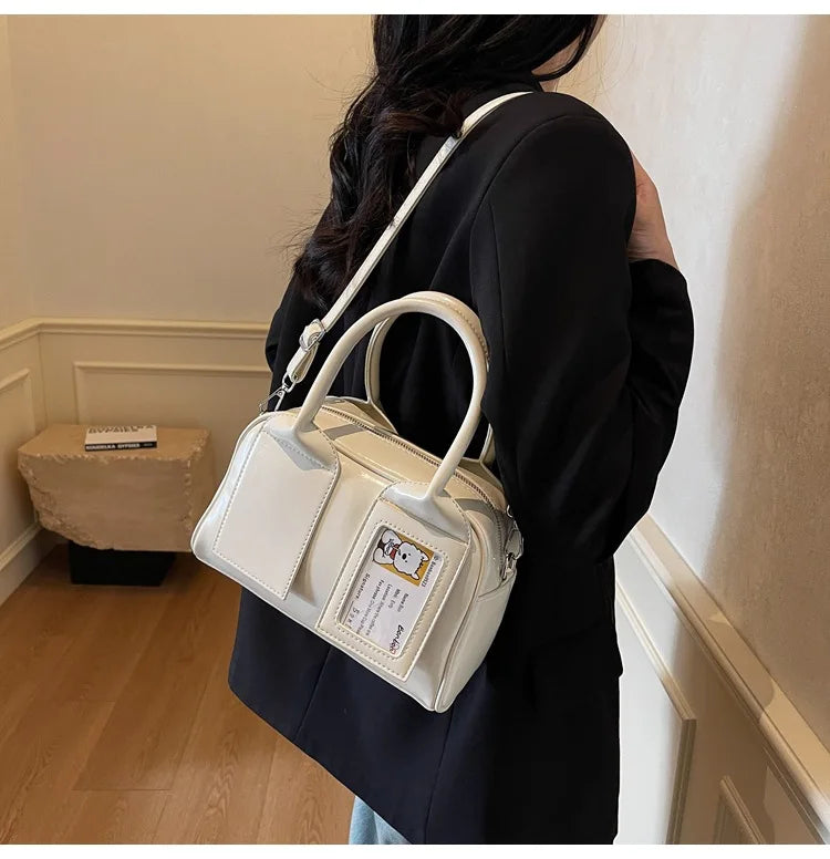 2025 New Y2K Harajuku Shoulder Bag Women Korean Transparent Ita Bag Crossbody Bag Female Japanese Designer Trend Handbag Purse