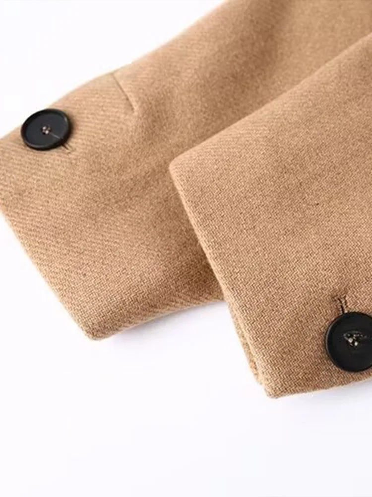 2025 Autumn/Winter New Personalized Fashion Casual Neutral Belt Coat Warm Long Coat