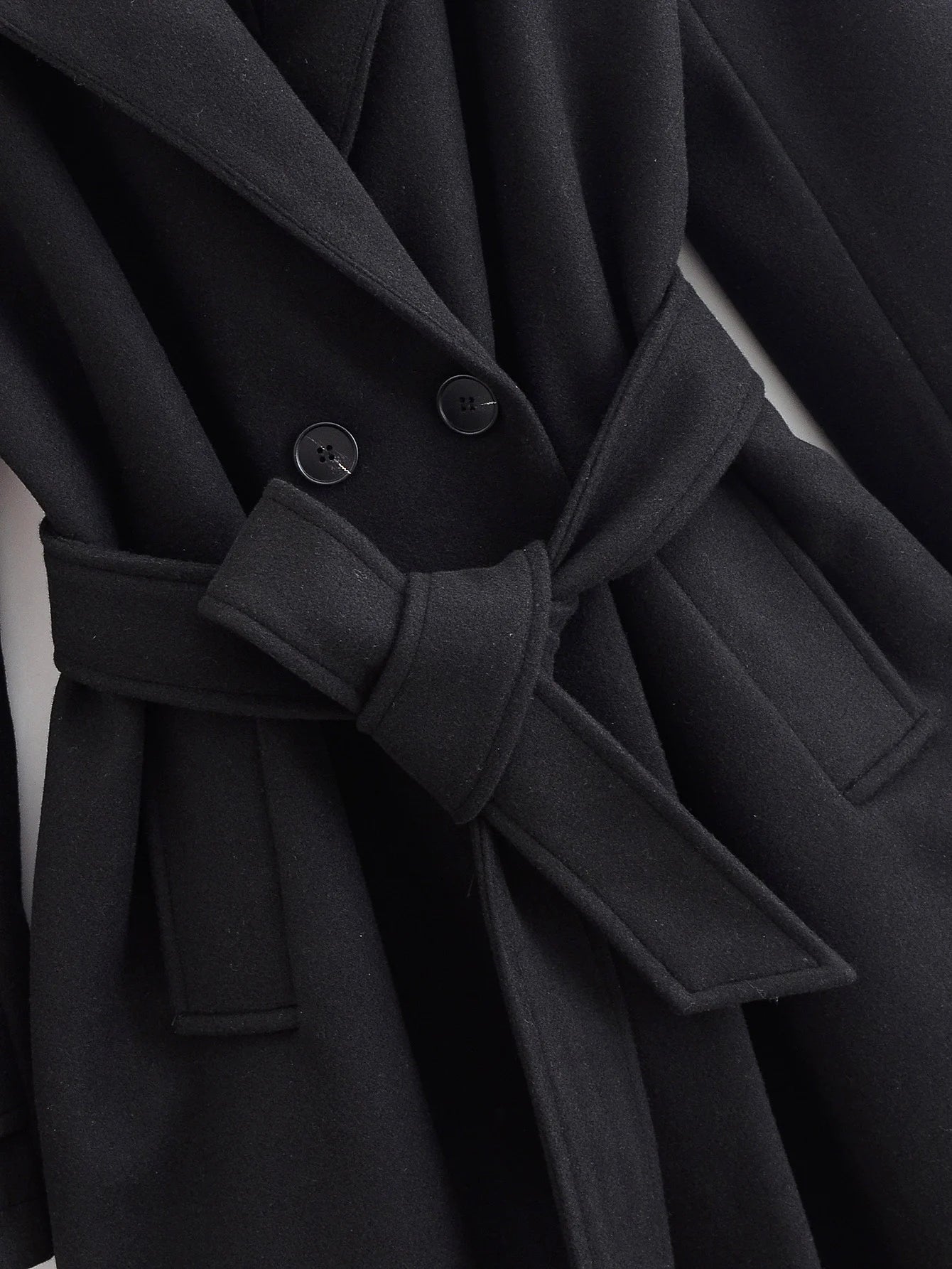 Women Autumn Winter Long Woolen Coats Vintage Solid Hooded Sashes Trench Coat Female Elegant Streetwear Outerwear Clothing