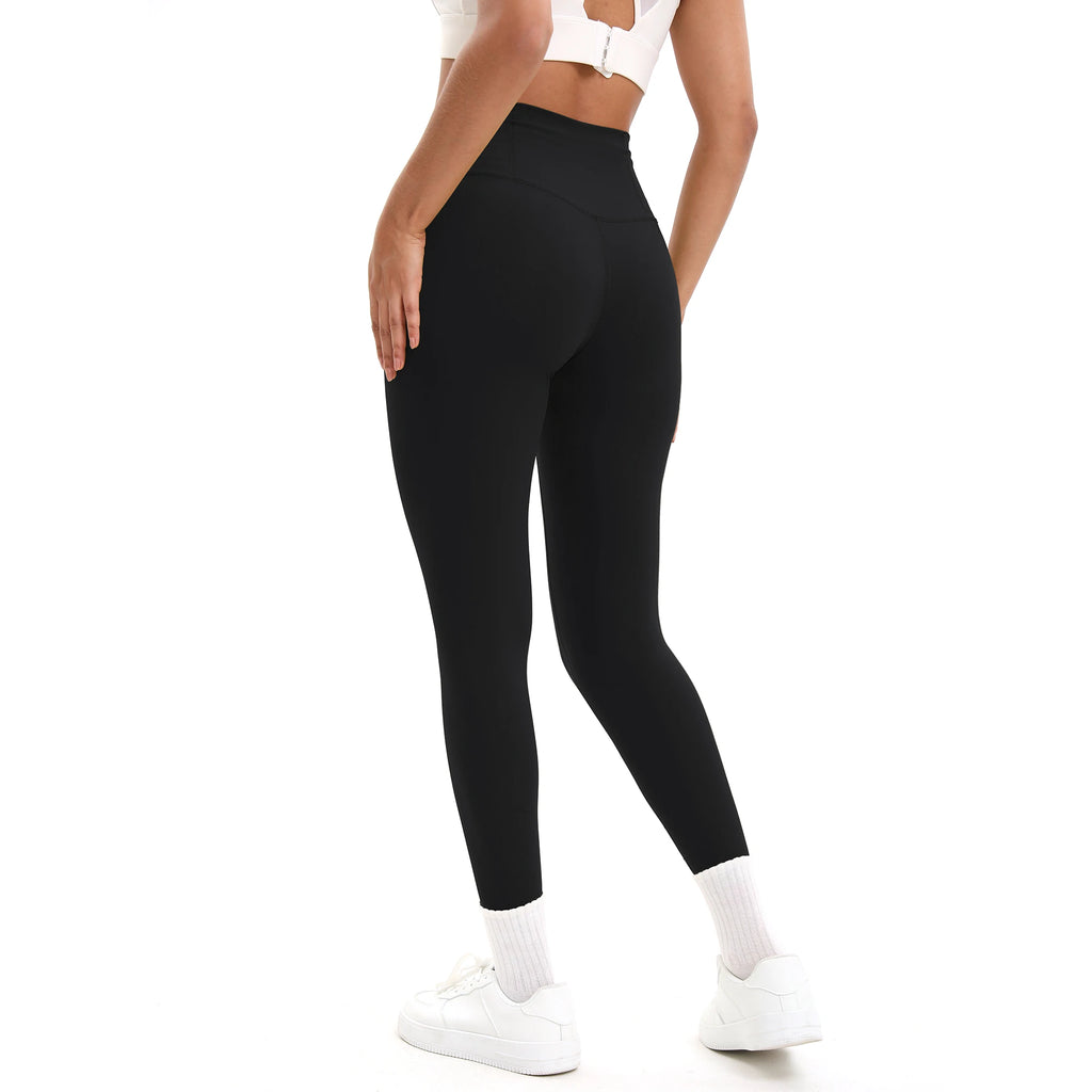 5pcs Women Sport Cropped Pants Solid Color Back Waist Pocket High Waist Yoga Legging Butter Athletic Gym Comprehensive Training