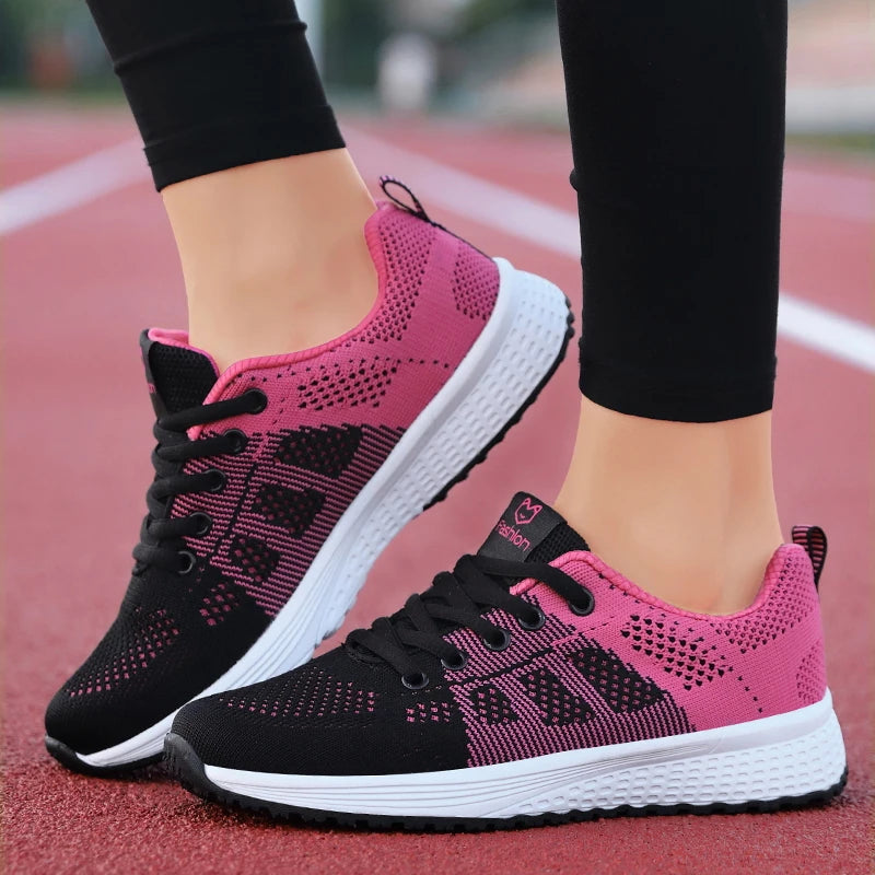 2025 Women Sport Shoes Fashion Platform Sneakers Ladies Spring Winter Flats Running Shoes for Woman