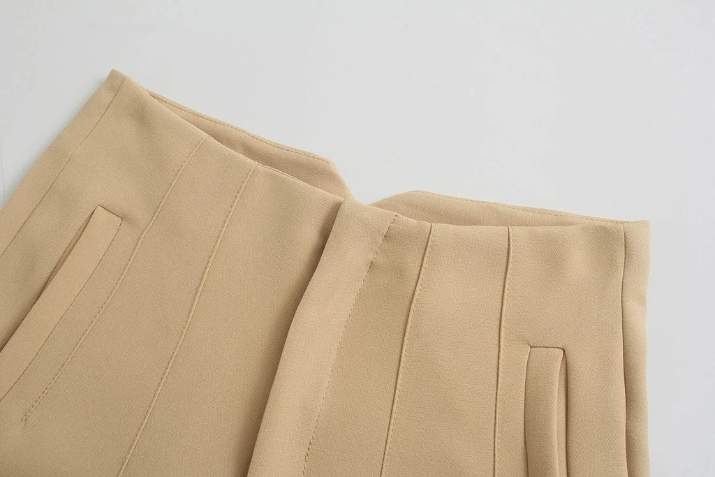 2025 Woman Solid Trouser High Waist Slim Zipper Fly Long Pants Female Wild Commute Office Lady Woman Pencil Pant Street