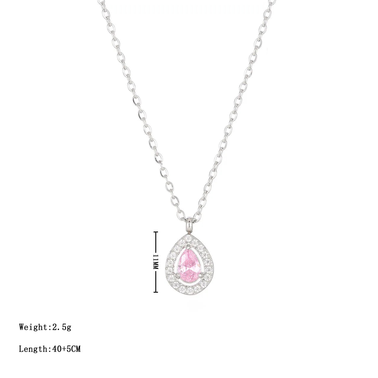 Stainless Steel 14K Gold Heart Pendant Necklace Women's Simple Chain Stylish Design Sense Jewelry Double Layer