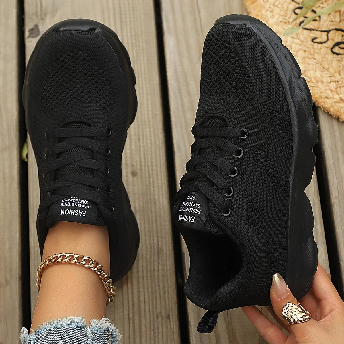2025 Women Sport Shoes Fashion Platform Sneakers Ladies Spring Winter Flats Running Shoes for Woman
