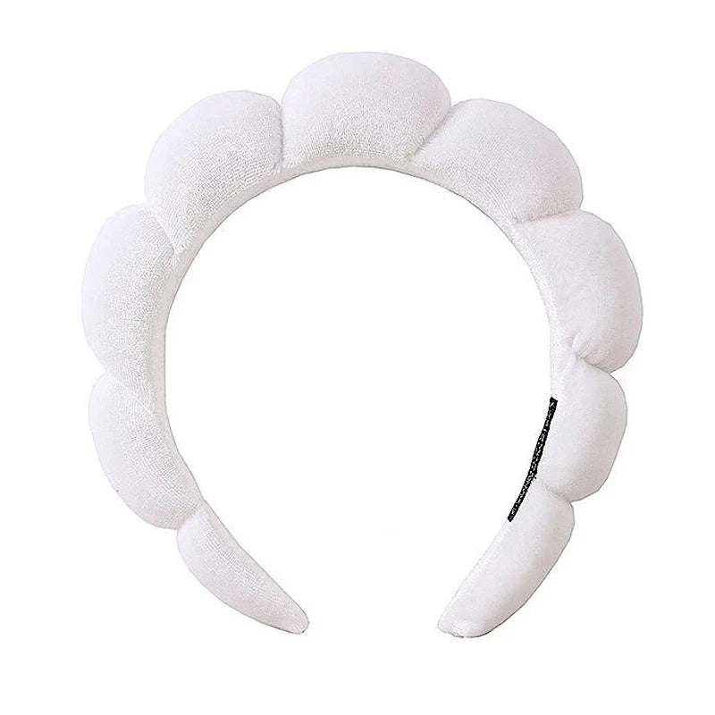 Cute Fashion Multifunctional Women's Face Washing Cuffs Waterproof Water Absorbent Wrist Cotton Velvet Hairband Hair Accessories
