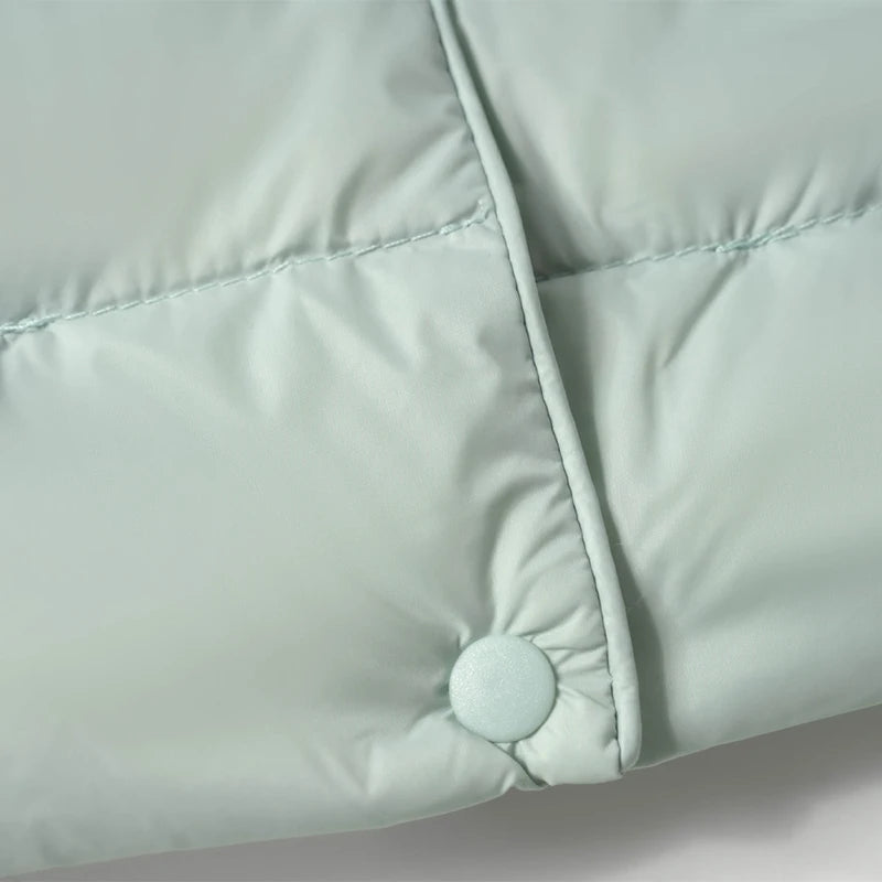 Women Liner Duck Down Jacket O-neck Variable V-neck 2025 New Female Winter Keep Warm Collarless Ultralight Quilted Puffer Coat