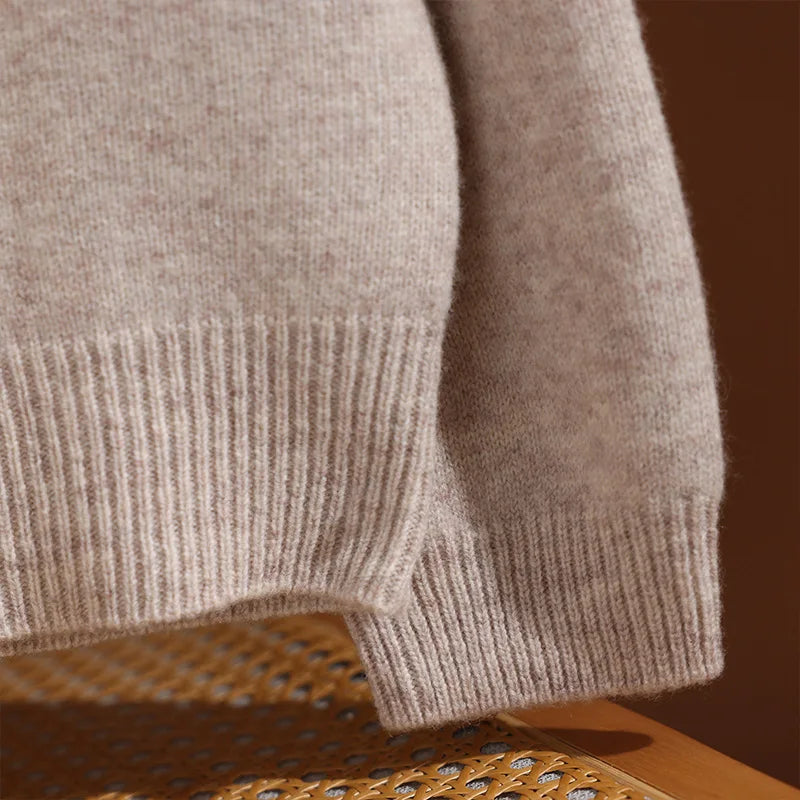 ADDONEE Autumn Winter Women's 100% Wool Set Hoodie Pullover Wide Leg Pants Thick Casual Cashmere Knitwear Sweater Trousers Suit