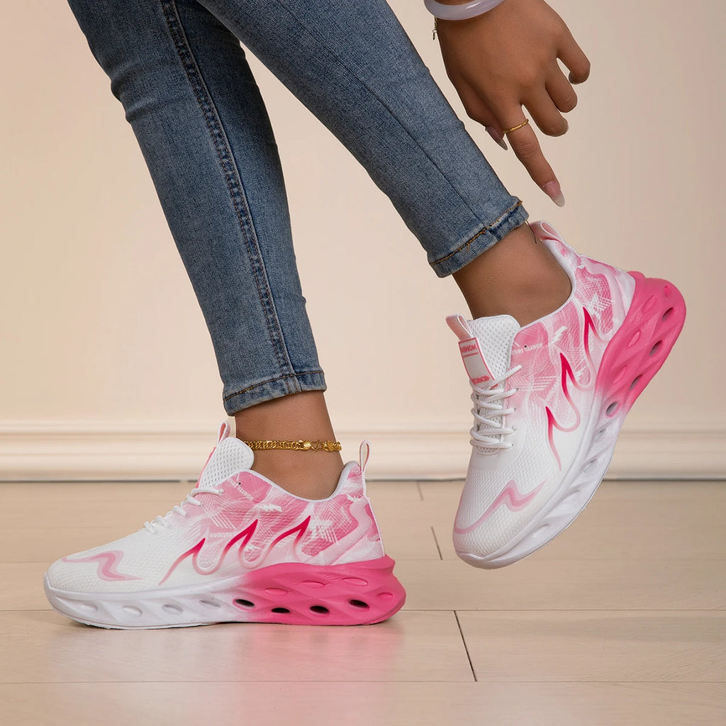 Men Sports Shoes Trendy Breathe Soft Sole Comfort Outdoor Fitness Jogging Shoes Couple Walking Sports Tennis Shoes for Men Women