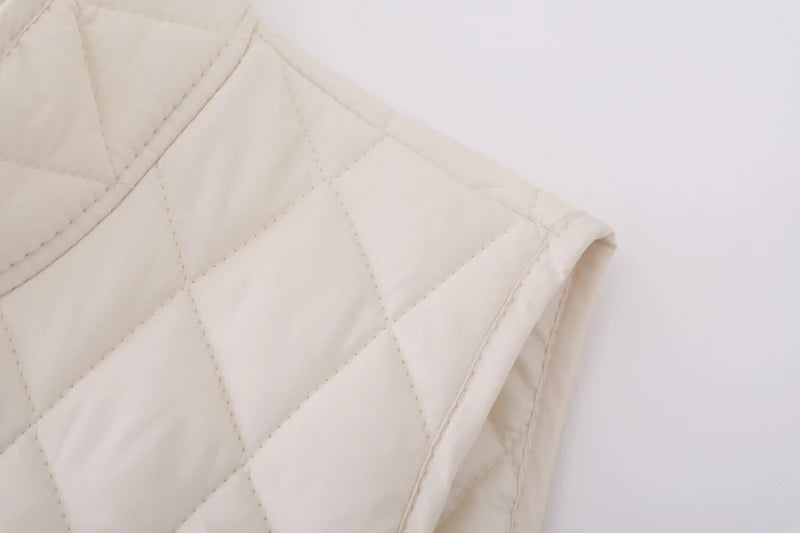 2025 Lightweight Cotton Vest for Middle-Aged And Elderly Women Stand Collar Sleeveless Casual Outerwear Anti-Cold And Warmth