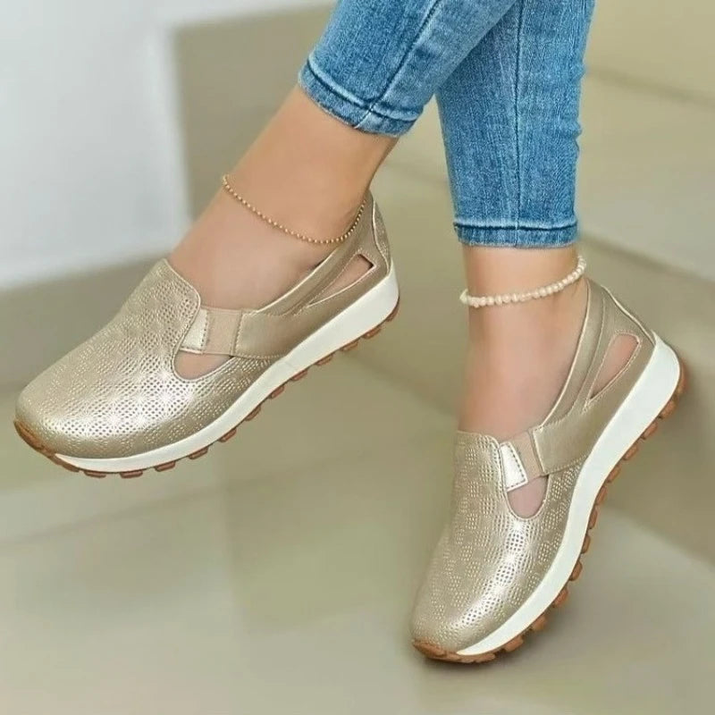 Mesh Women's Loafers Spring Summer Casual Sneakers Comfortable Slip-on Women's Vulcanized Shoes Flat Sneakers Zapatos De Mujer