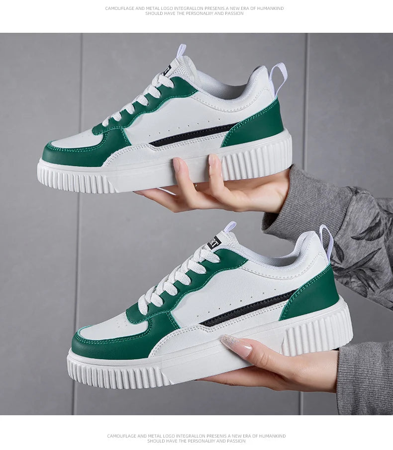 Fashion Women Casual Shoes Breathable Walking Flat Shoes Sneakers White Female Footwear Sports Running Outdoor Walking For Men