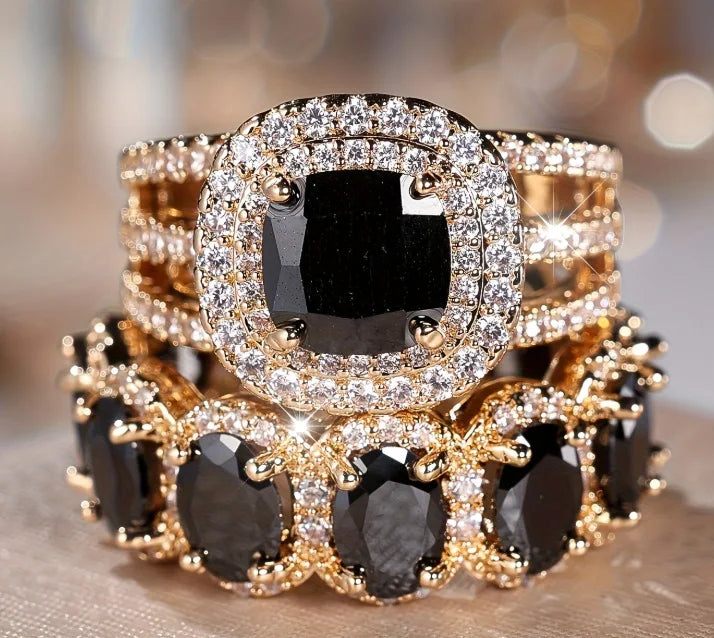 Super Shiny Egg-Shaped Gemstone Women Men's Ring Micro Inlaid Cubic Zirconia Luxury Sparkling Full Diamond Rings Trendy Hot Sale