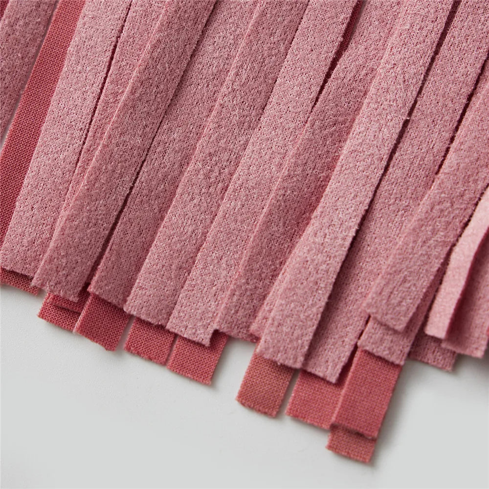 Women Vintage Sleeveless Faux Suede Fringe Vest Rivets Leather Western Boho Tassel Jacket Open Front Hippie Cardigan 2025