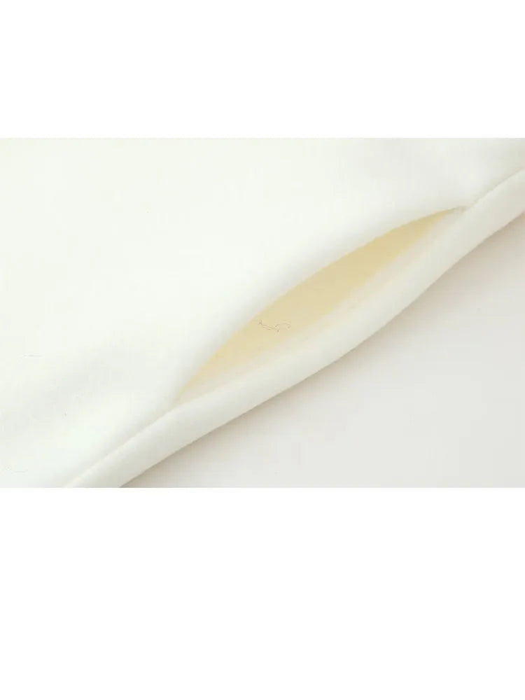 HH New Woman Winter Fashion Versatile Faux Fur Effect Lapel Long Sleeves Belt Long Coat Female Casual Commuting Long Overcoat