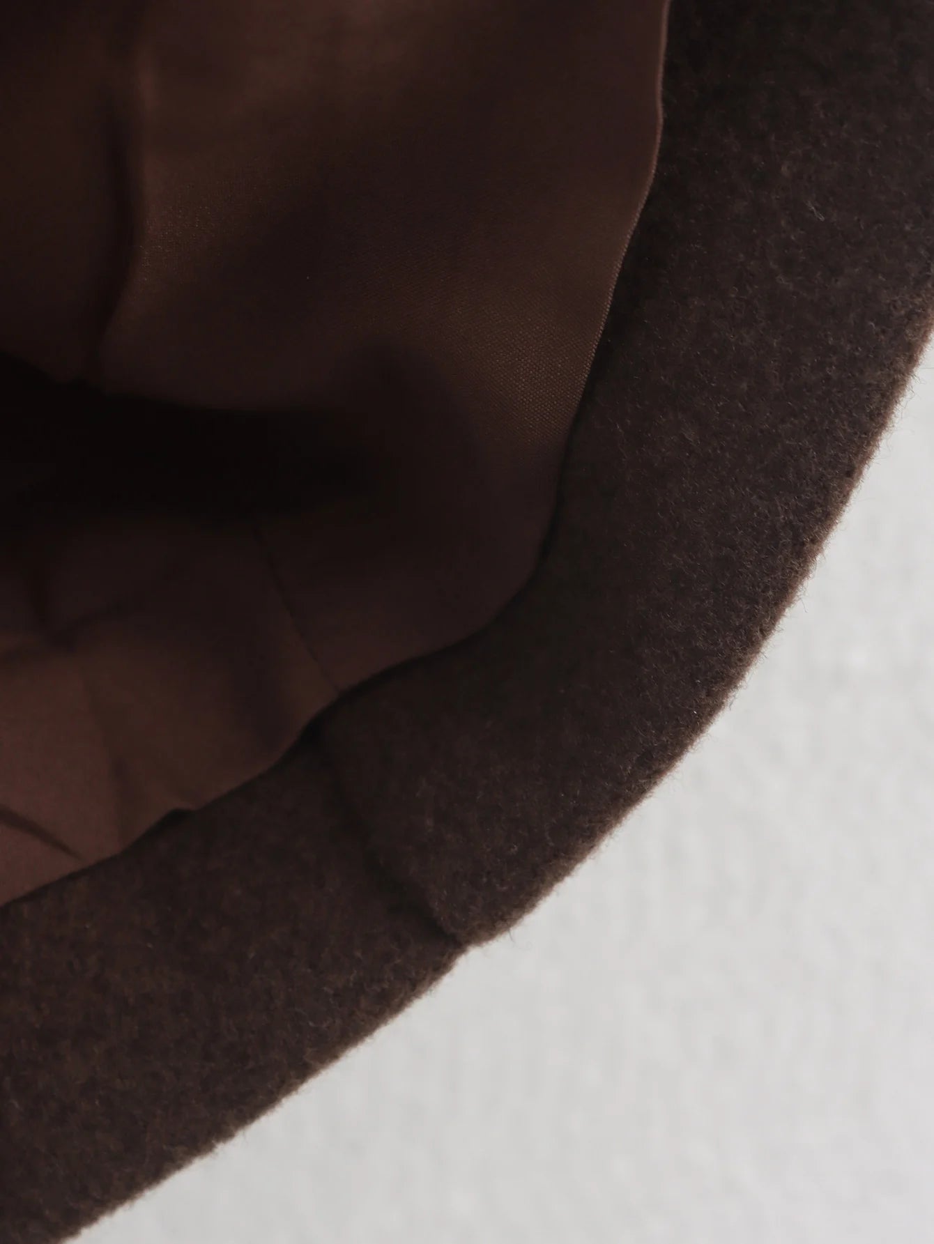 DUOPERI Autumn Winter Women's Brown Woolen Coat Warm Fashion Notch Neck Long Sleeves Female Elegance Chic Lady Outfits