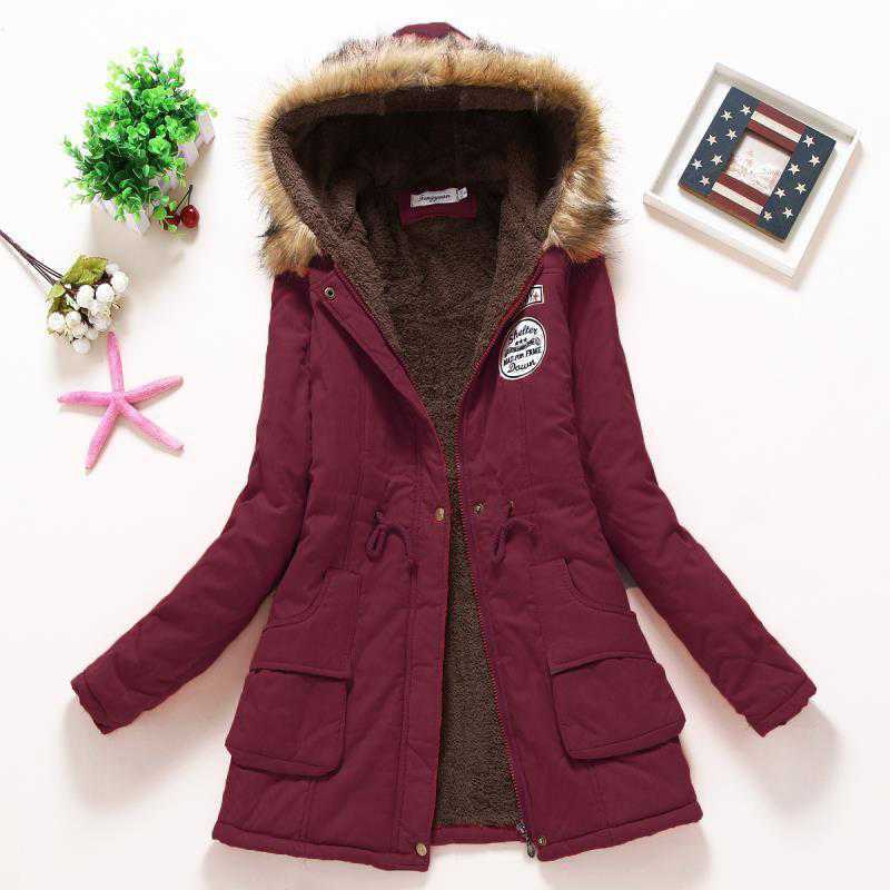 2025 New Autumn Winter Women Cotton Jacket Padded Casual Slim Coat Emboridery Hooded Parkas Wadded Warm Overcoat Fashion Parkas