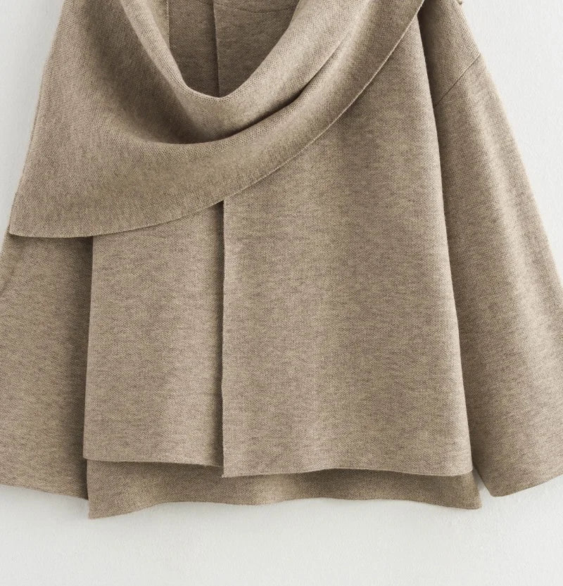 MUJER Plush Winter Coats for Women Asymmetric Scarf Demi-season Jacket for Women Parkas Long Sleeve Padded Coat Woman Jacket