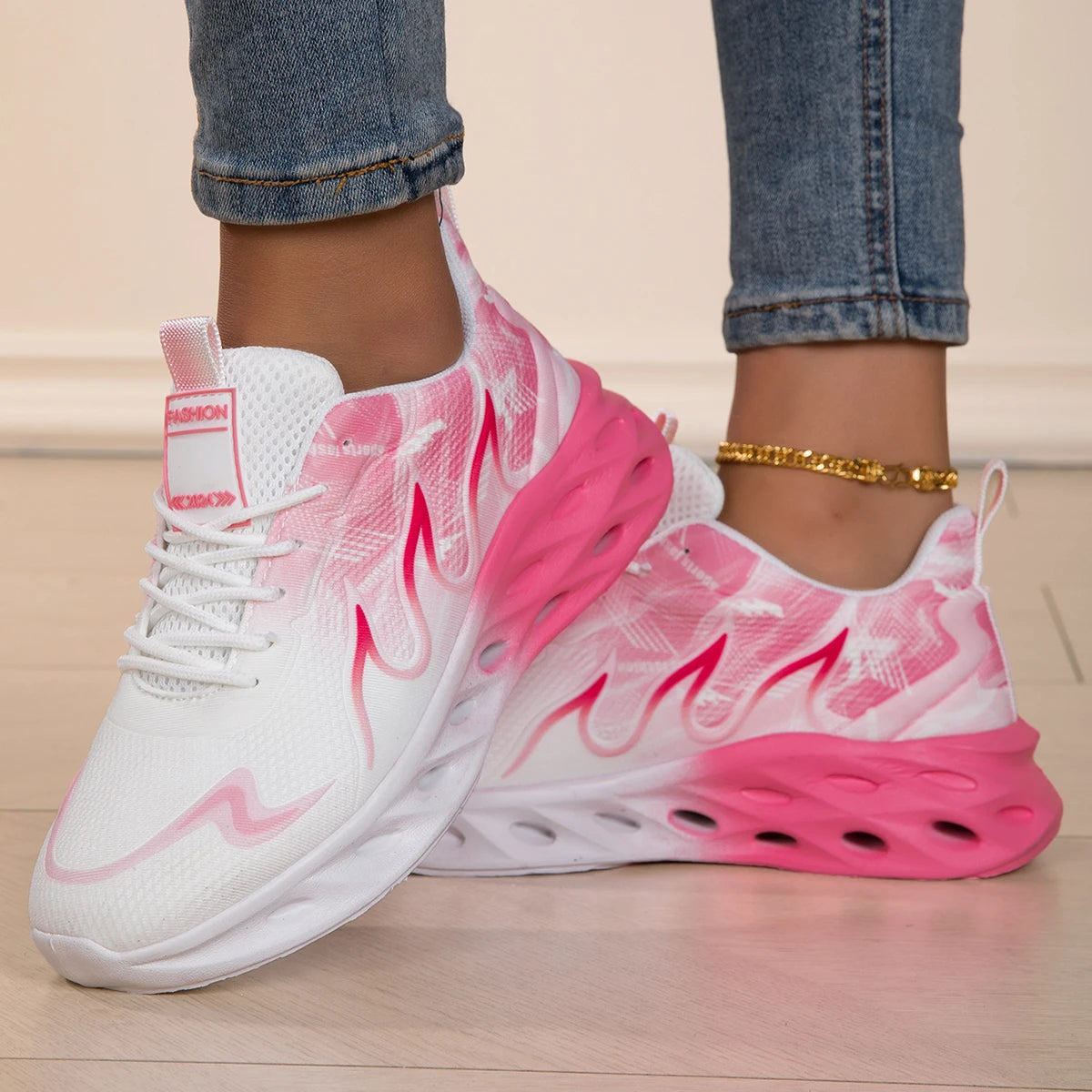 Men Sports Shoes Trendy Breathe Soft Sole Comfort Outdoor Fitness Jogging Shoes Couple Walking Sports Tennis Shoes for Men Women