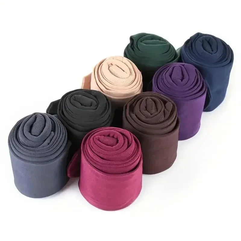 8 Colors Velvet Stretchy Tights for Women Soft Breathable Solid Color Pantyhose Thickness Thermal Legging Warm Stylish Stockings