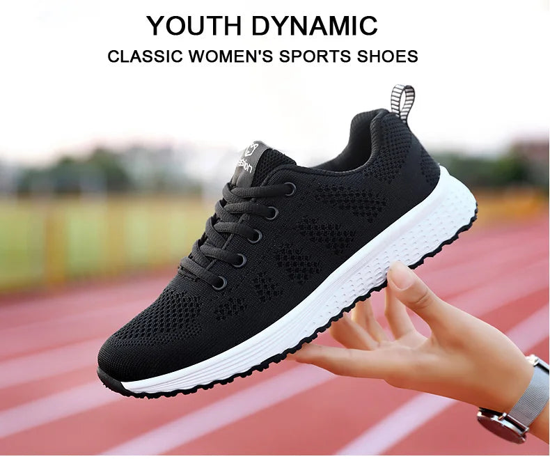 2025 Women Sport Shoes Fashion Platform Sneakers Ladies Spring Winter Flats Running Shoes for Woman