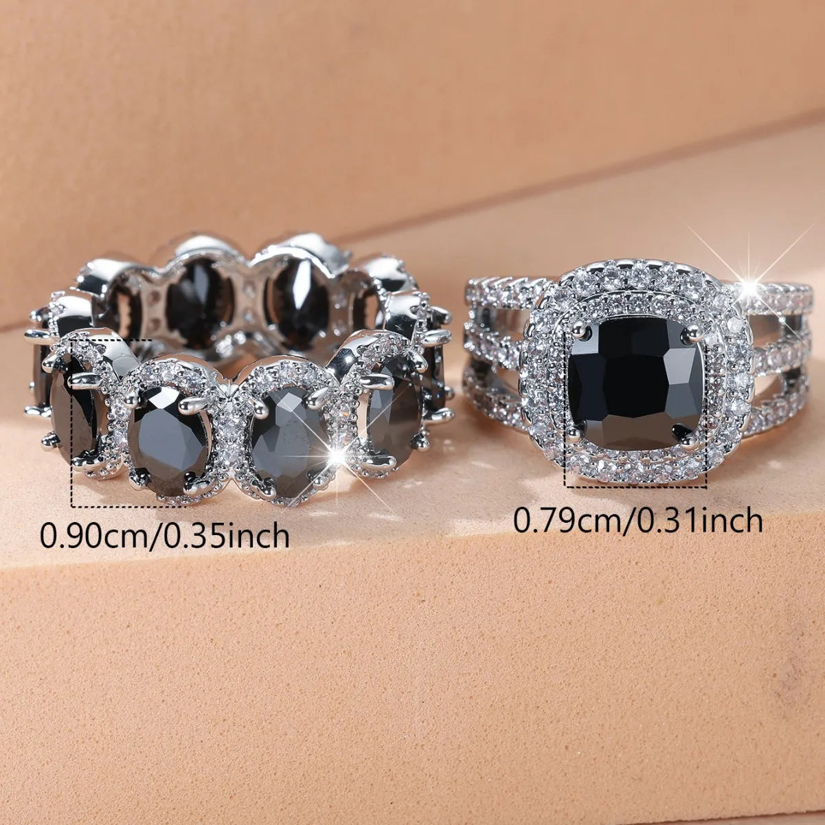 Super Shiny Egg-Shaped Gemstone Women Men's Ring Micro Inlaid Cubic Zirconia Luxury Sparkling Full Diamond Rings Trendy Hot Sale